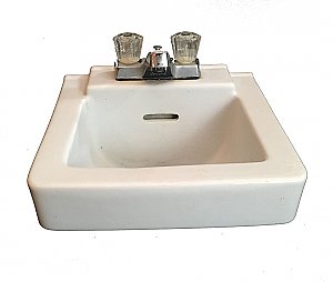 Antique Crane Petite Vitreous China Wall-Hung Bathroom Sink
