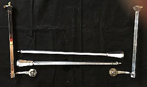 Antique Vitreous China Bathroom Sink With Chrome Legs