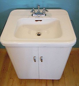 Antique Metal Vanity