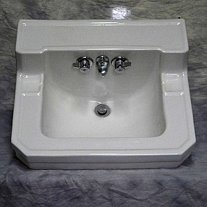 Antique Shelf Back Wall Hung Sink