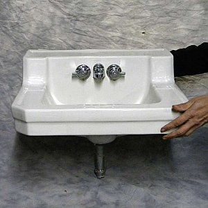 Antique Shelf Back Wall Hung Sink