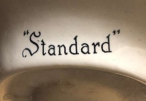 Antique "Standard" Porcelain Peg Leg Bathroom Sink Circa 1927