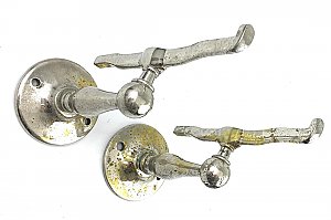 Antique Nickel Shelf Bracket Pair