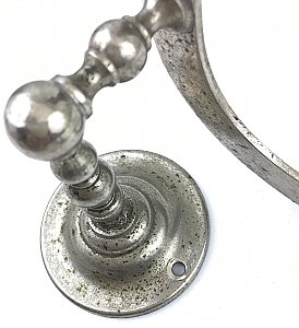 Antique "Manning Bowman" Nickel Shelf Bracket Pair