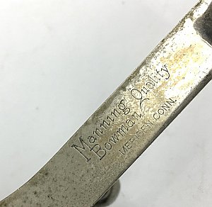 Antique "Manning Bowman" Nickel Shelf Bracket Pair