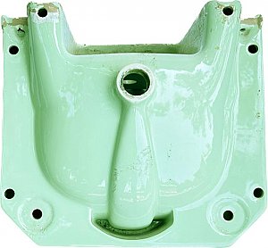 Antique Vitreous China Eljer "Martha Washington" Wall Hung Lavatory Sink in Pastel Green - Circa 1950
