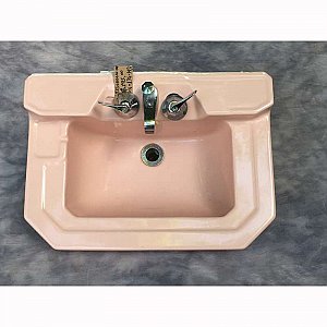 Antique Pink Case Wall Hung Sink