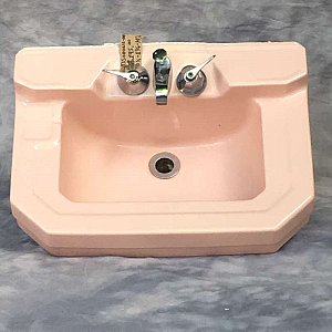 Antique Pink Case Wall Hung Sink