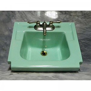 Vintage Green Wall Hung Sink
