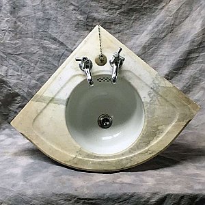 Antique Marble Corner Sink