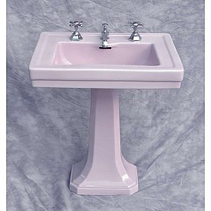 Antique Lavender Pedestal Bathroom Sink
