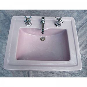 Antique Lavender Pedestal Bathroom Sink