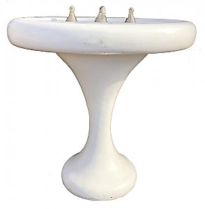 Antique American Standard "Narova" Cast Iron Pedestal Sink - Circa 1911