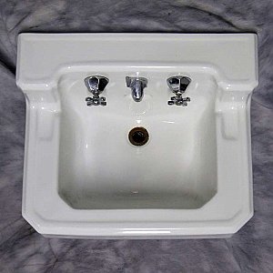 Antique Shelf Back American Standard Sink