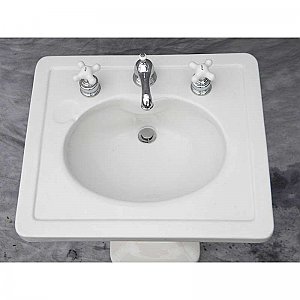 Antique Thomas Maddock's "Madrid" Vitreous China Pedestal Sink