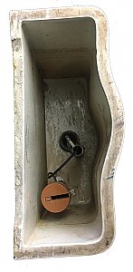 Antique J. L. Mott Iron Works Vitreous China Toilet Tank (No Lid) - Circa 1900