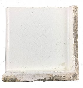Antique "Old Bridge" White Inside Return W 2 Concave Subway ceramic tile.