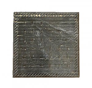 Antique Dark Grey Marble "Tri-Bond Roco" Plastic Polystyrene Wall Tile - 4-1/4" x 4-1/4" - Sold Each