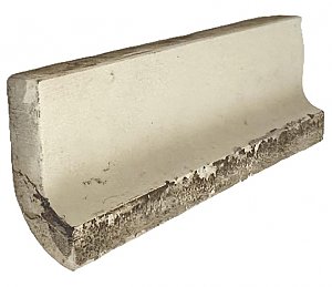 Antique Mosaic White Crackle Glaze Subway 6" Sanitary Cove Base Bathroom Tile