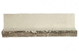 Antique Mosaic White Crackle Glaze Subway 6" Sanitary Cove Base Bathroom Tile