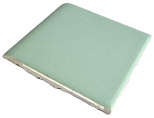 Antique Green Gloss Bull Nose 4-1/4" Bathroom Trim Tile