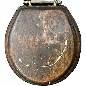 Antique  John Maddock Coleco Toilet Wall Mount Wood Tank - Circa 1908