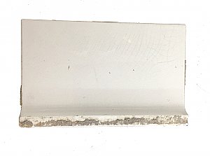 Antique White Crackle Glaze Subway 6" Sanitary Cove Base Bathroom Tile