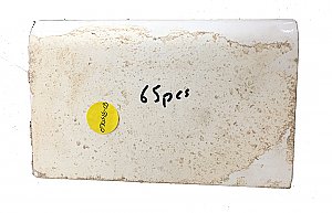 Antique White Crackle Glaze Subway 6" Sanitary Cove Base Bathroom Tile