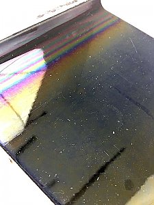 Antique Robertson Ceramic Gloss Black 6" x 6" Sanitary Cove Base Tile