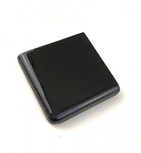 Antique Ceramic Gloss Black Bullnose Outside Corner Tile Piece