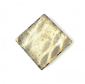 Antique Ceramic Gloss Black 2" x 2" Inside Corner Bullnose Tile Piece