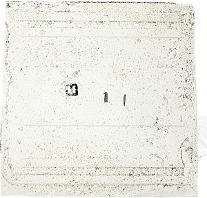 Antique Wheeling Gloss Lavender Ceramic Tile 4-1/4" x 4-1/4" - Circa 1950