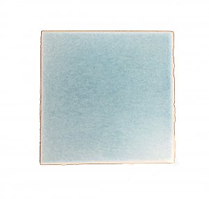 Antique Porcelain Hull Tile Co. 4" x 4" Matte Glaze Light Blue Wall or Floor Bathroom Tile