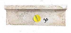 Antique Gloss White or Bone Mud Cap Molding Bathroom Tile 6"