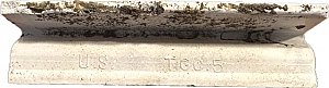Antique White Crackle P-Cap Chair Rail Bathroom Trim Tile