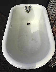Antique Cast Iron 53" Clawfoot Bathtub - Circa 1900