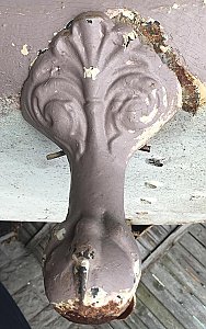 Antique Cast Iron 53" Clawfoot Bathtub - Circa 1900