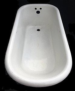 Antique Cast Iron 54" Clawfoot Bathtub - Circa 1900