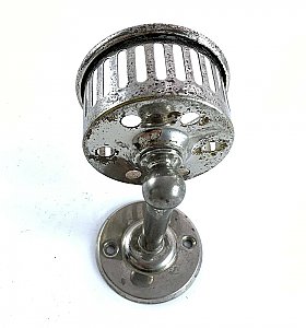 Antique Landers, Frary & Clark "Universal" Polished Nickel Bathroom Cup Holder c. 1910.