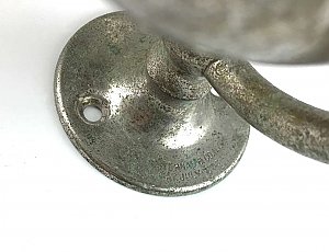 Antique Nickel Sternau and Co. Wall Mount Cup and Soap Holder, Circa 1908
