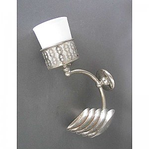 Antique Nickel-Plated Cup and Soap Dish