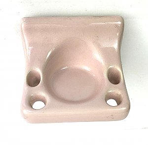 Antique Pink (Crane Shell Pink) Tile-In Cup & Toothbrush Holder