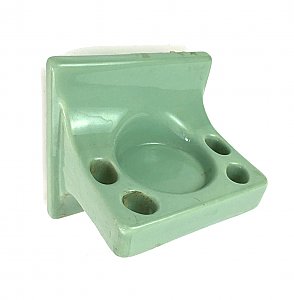 Antique Mint Green (American Standard Ming Green) Tile-In Cup & Toothbrush Holder