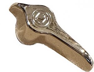 Antique Vintage Chrome Hot and Cold Lever Handles - New Old Stock
