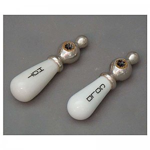 Antique Nickel Lever Handle - Pair
