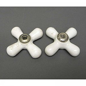 Antique Porcelain Faucet Handle Set