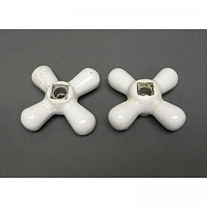 Antique Porcelain Faucet Handle Set