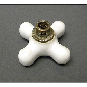 Antique "Cold" Porcelain Faucet Handle