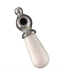 Antique Unmarked Porcelain and Chrome Faucet Lever Handle