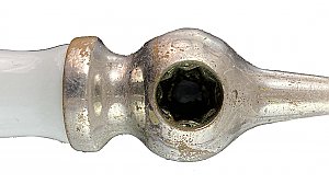 Antique Porcelain Faucet Lever Diverter Handle  - 8 spline